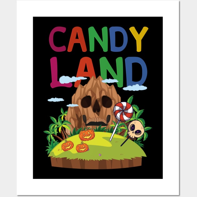 candy land, Happy Halloween Wall Art by FatTize